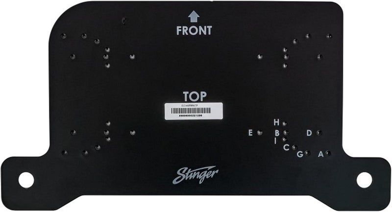STINGER Under-Seat Amplifier Mounting Bracket for Wranglers with Predrilled & Threaded Holes with Hardware, Driver or Passenger Side Mounting (Jeep Wrangler JL - Passenger Side) - Image 1